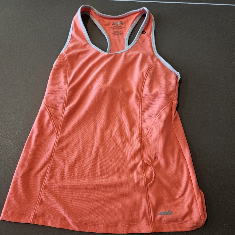 Avia Orange and White Athletic Tank